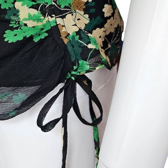 fairy silk + lace wrap-style blouse - Picture 4 of 7